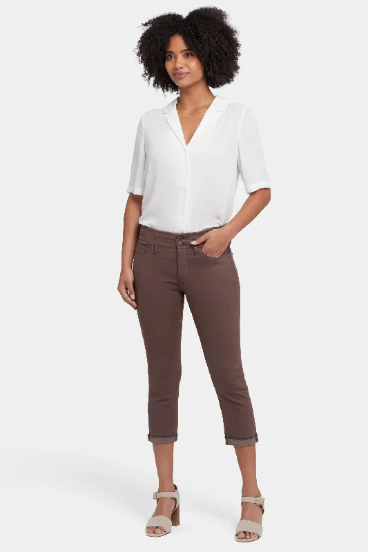 High Street Series Chloe Capri Jeans - Coffee Bean