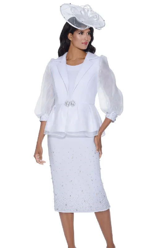 American Style GMI Church Suit 400503-White