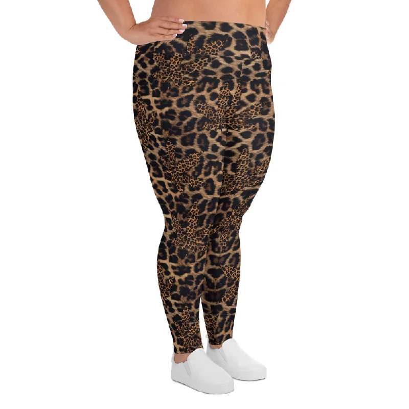 Versatile Itinerary Cannabis Animal Print Plus Size Leggings