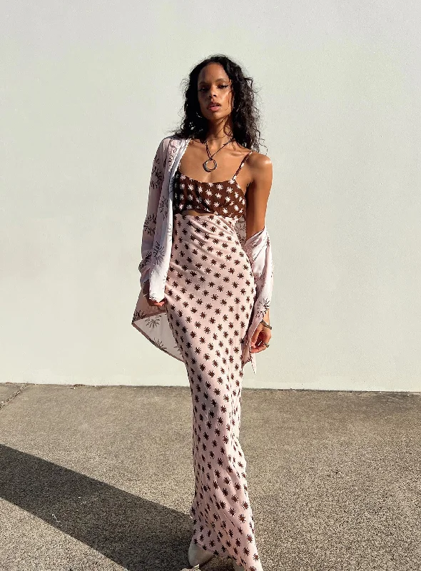 High Street Fashion Freda Maxi Dress Pink