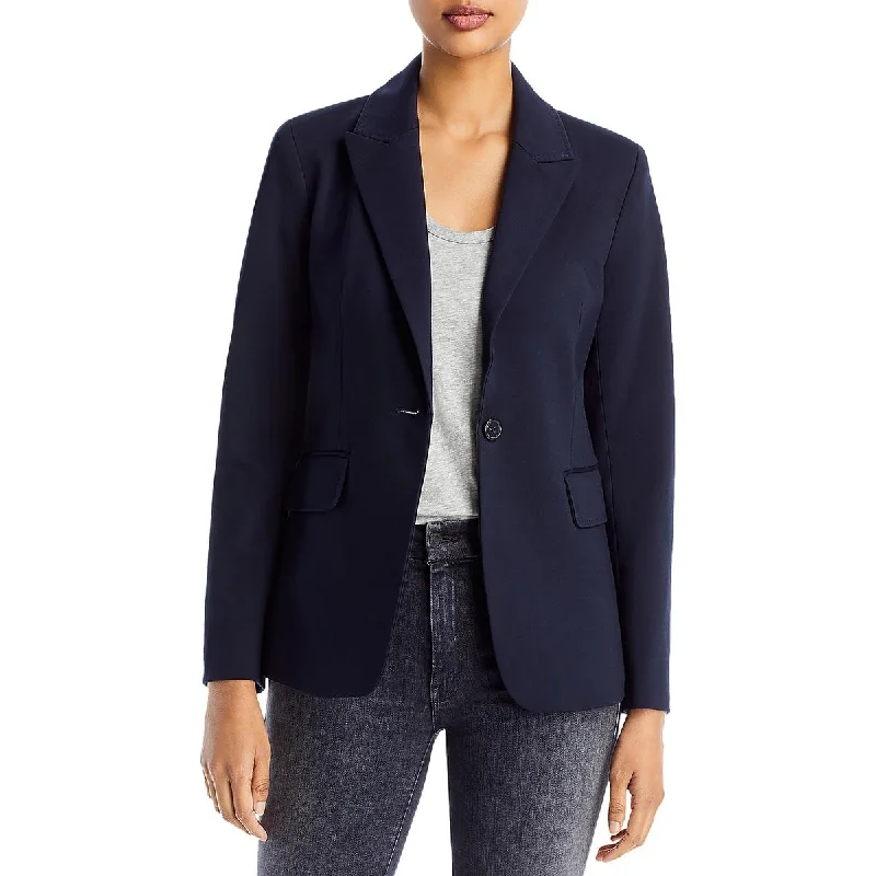 Sports And Leisure Kobi Halperin Womens Solid Workwear One-Button Blazer