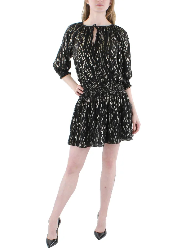 New Design Blanca Womens Printed Short Mini Dress