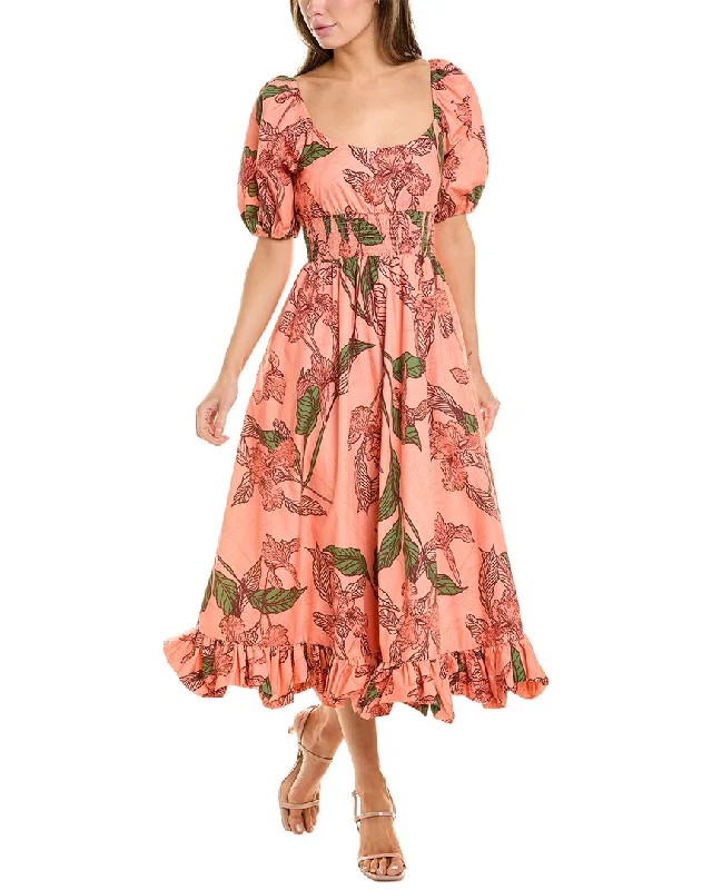 Elegant Outline Hutch Lora Midi Dress