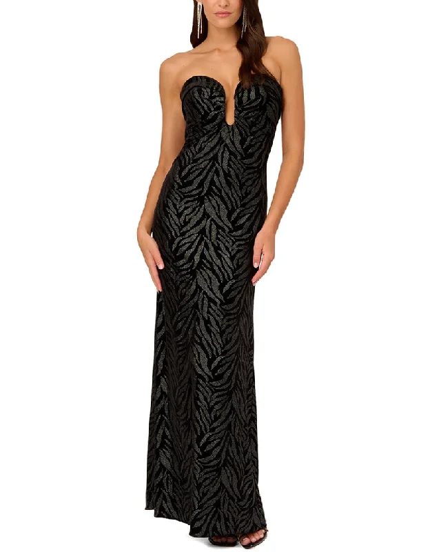Sweet Breath Liv Foster Velvet Strapless Gown