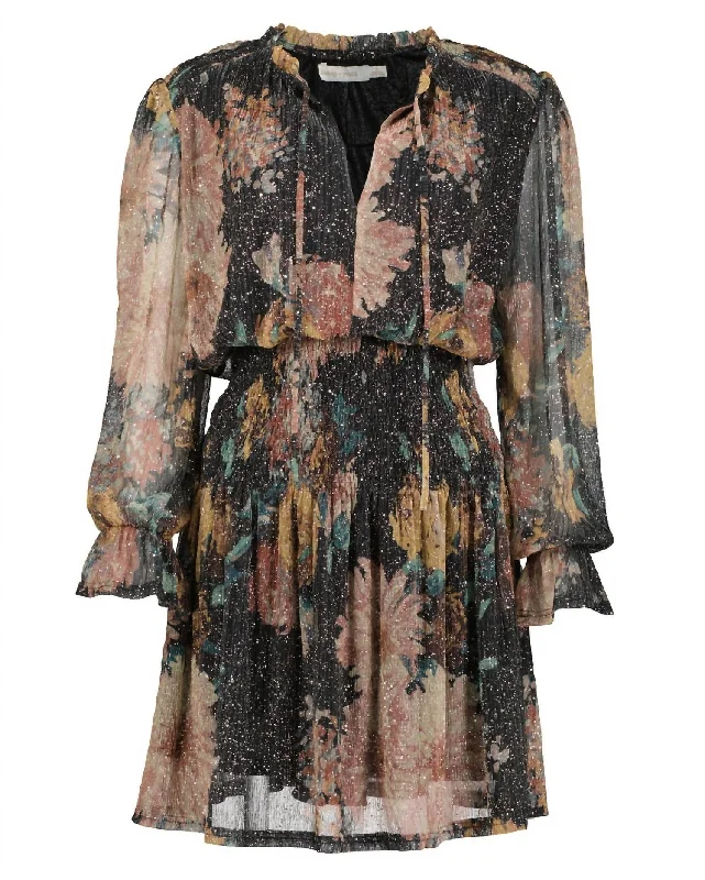 Lace Design Marmont Dress In Enchanted Print