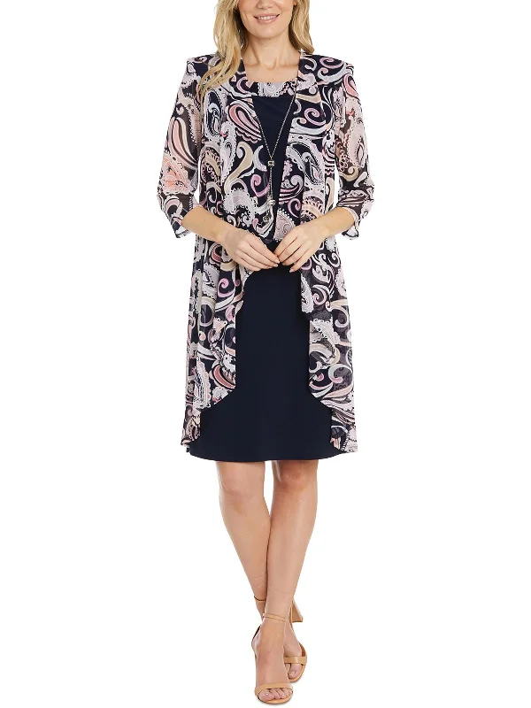 High-quality Design Petites Womens Mesh Office Two Piece Dress