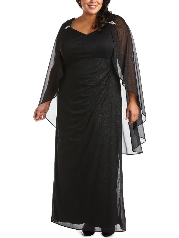 Sweet Breath Plus Womens Empire Waist Long Evening Dress