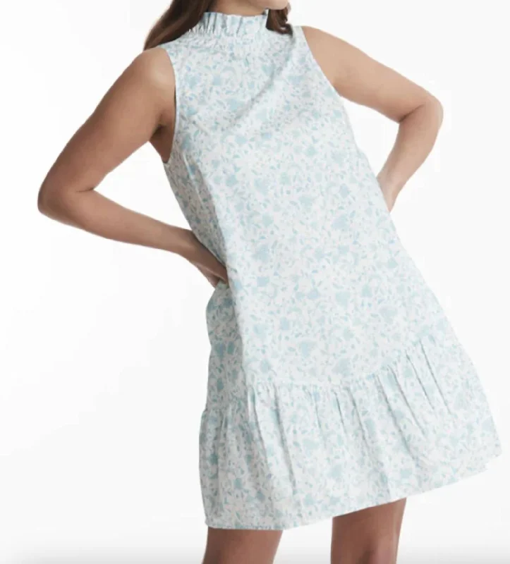 Goddess Outfit Poppy Dress In Multi Blue Floral
