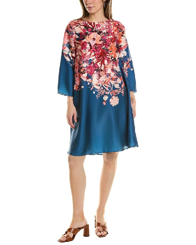 Sports Trend Teri Jon by Rickie Freeman Satin Twill A-Line Dress