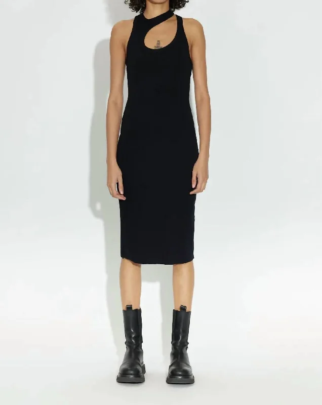 High-end Fashion Verona Cut Out Dress In Black