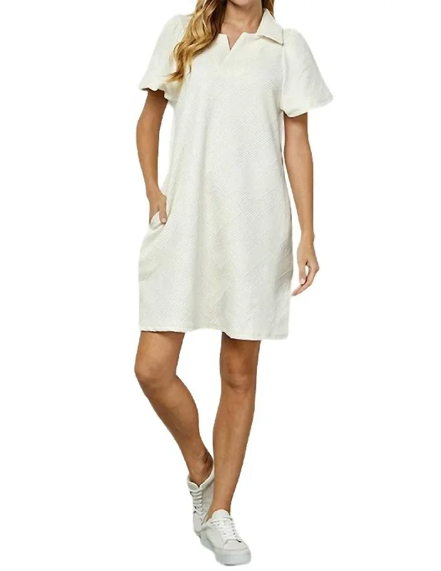 Romantic Temperament Weekend Dress In White