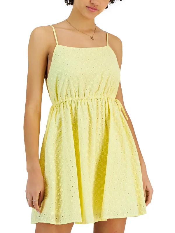 Versatile Itinerary Womens Eyelet Cotton Sundress