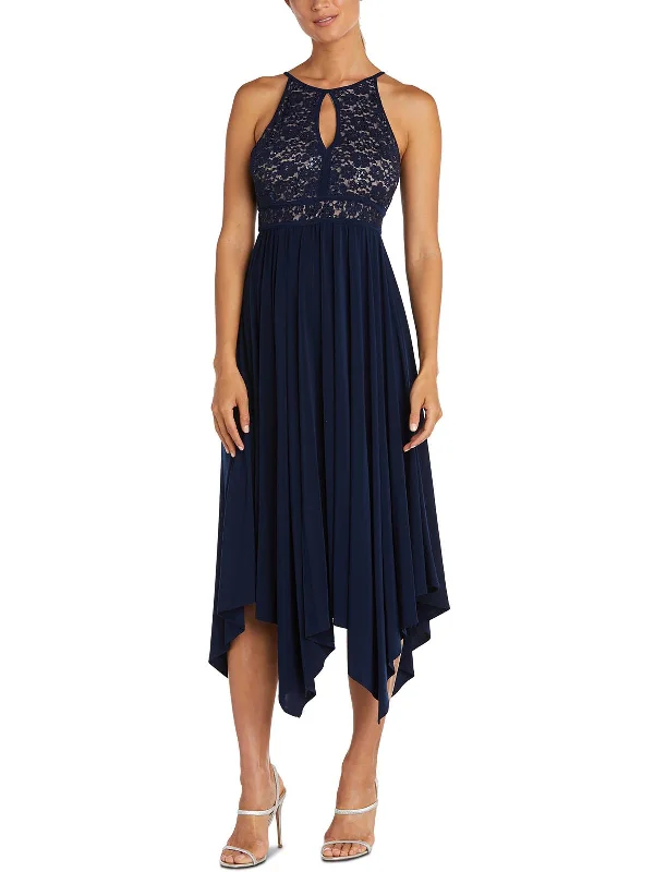 Fashion And Simplicity Womens Lace Formal Fit & Flare Dress