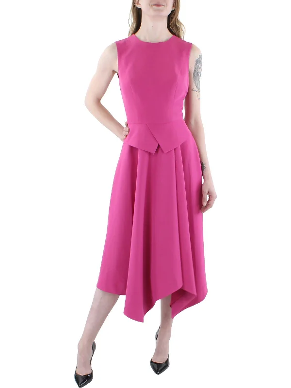 Personalized Wear Womens Midi Handkerchief Hem Cocktail and Party Dress