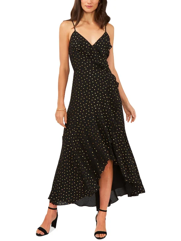 Retro Design Womens Printed Long Maxi Dress