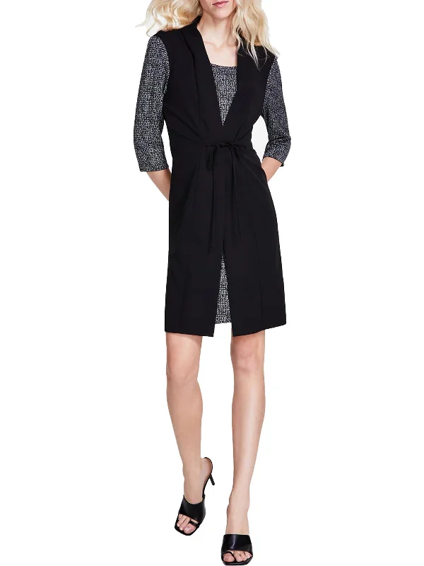Personal Design Womens Round Neck Casual Sheath Dress