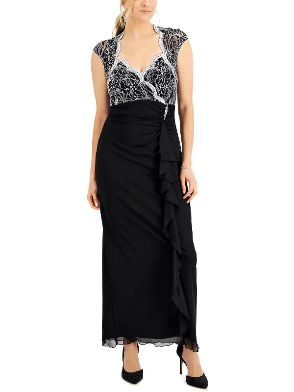 Comfortable Wear Womens Ruffled Long Shift Dress