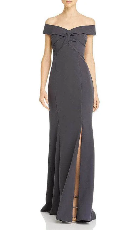 Fresh Wear Aidan Mattox MD1E204359 - Cross Knot Bodice Evening Dress