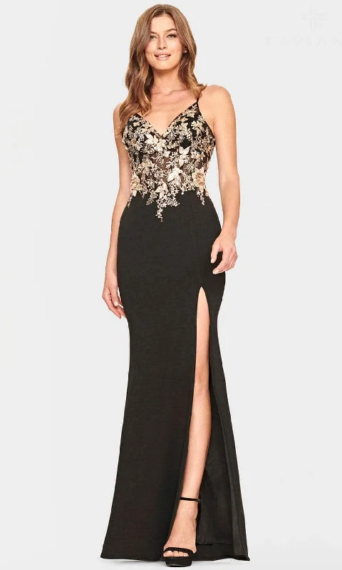 Personalized Outfit Faviana S10853 - Shimmer Applique Long Evening Dress
