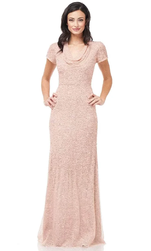 Summer Selection JS Collections 867170 - Pearl Beaded Sheath Evening Dress