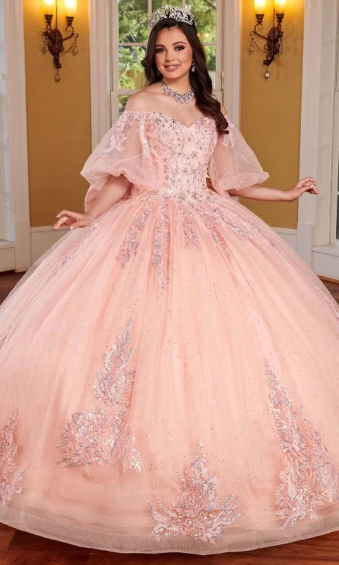 High-quality Design Rachel Allan RQ1110 - Puff Off Shoulder Quinceanera Ballgown