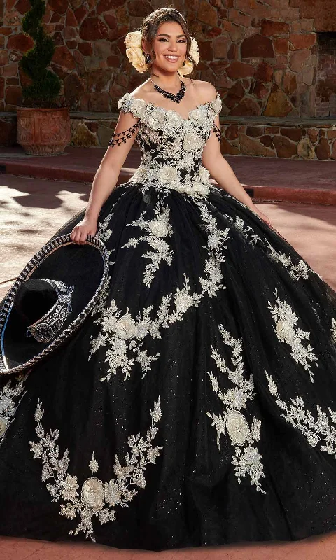 Retro Prints Rachel Allan RQ3117 - Applique Quinceanera Ballgown