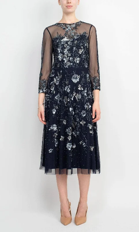 Fashion Classic Adrianna Papell AP1E207140 - Floral Sequin Dress