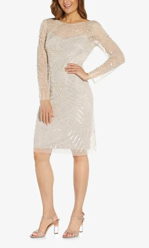 Printed Patterns Adrianna Papell AP1E208662 - Long Sleeve Dress