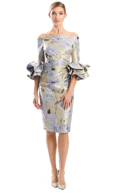 Fashionable In The Times Alexander by Daymor 1768S23 - Floral Knee-Length Dress
