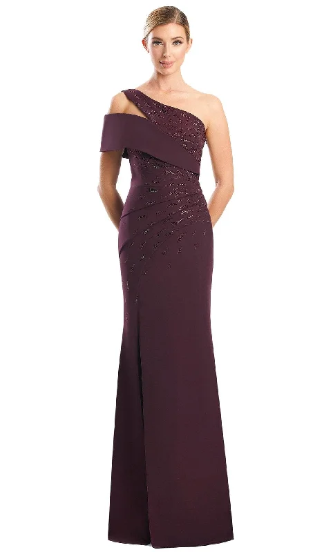 Personalized Wear Alexander by Daymor 1784S23 - Fold over Asymmetrical Dress