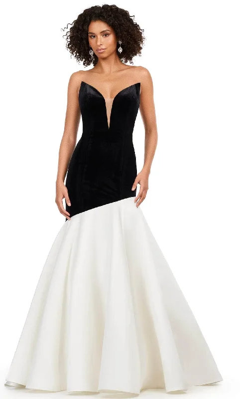 Celebrity Style Ashley Lauren 11264 - Velvet Mermaid Gown