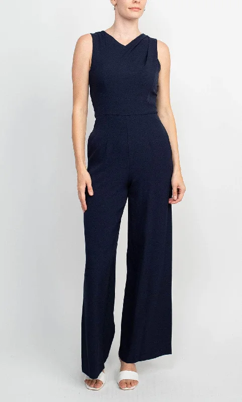 Retro Prints Donna Ricco DR51433 - V-Neck Jumpsuit
