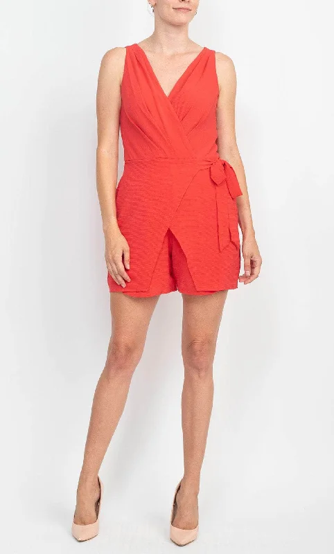 Bright Colors London Times T6390M - V-Neck Romper
