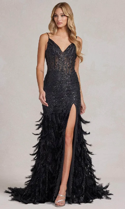 Exquisite Tailoring Nox Anabel C1119 - Feathered Dress