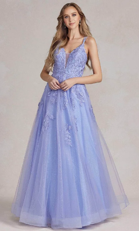 High-end Sense Nox Anabel T1136 - Plunging Neckline Dress