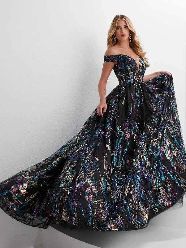 Must-have For Fashion Panoply - 14128 Multi-Color Sequin Evening Dresses
