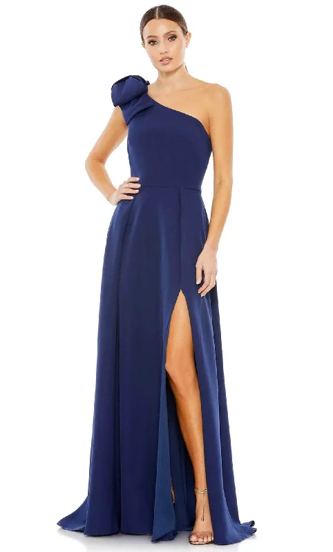 Elegant Series Ieena Duggal 26989 - Bow Accented One Sleeve Prom Dress