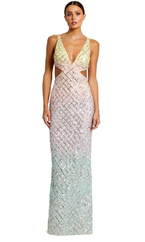 Classic Color Mac Duggal 6049 - Embellished Sleeveless Prom Dress
