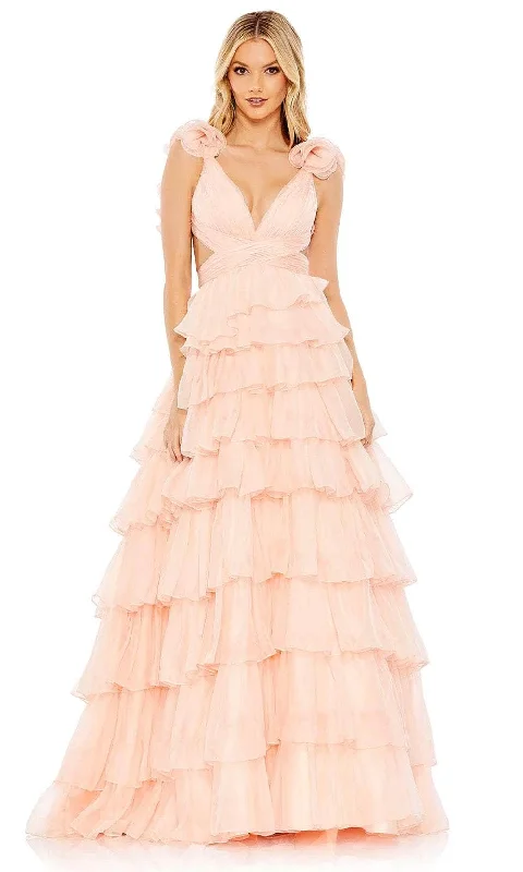 High Street Design Mac Duggal 67959 - Tiered Chiffon Evening Dress